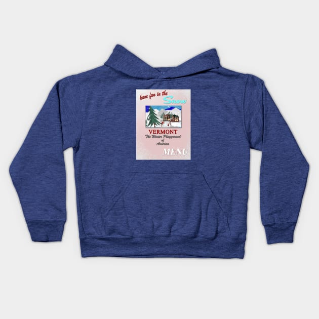 Train Menu Kids Hoodie by Vandalay Industries